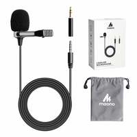 Maono AU-400 Lavalier Microphone (Black)