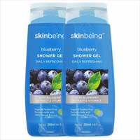 Skinbeing Blueberry Daily Refreshing Shower Gel, 280 ml (Pack of 2)