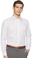 Amazon Brand - Symbol Men's Checkered Regular Fit Full Sleeve Formal Shirt