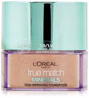 L'Oreal Paris True Match Minerals Powder Foundation, 1D1W Ivoire Dor, 10g