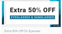 Extra 50% OFF On Eyeglasses & Sunglasses