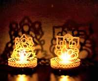 Prebook - Flipkart SmartBuy Iron Tealight Holder Set  (Gold, Pack of 2) 81% OFF