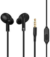 Zebronics Zeb-Tulip,in Ear Design Wired Stereo Earphone with 3.5mm Jack Comes with 14mm Drivers & in Line Mic(Black)