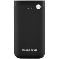 Ambrane 15000mAh Li-Polymer Powerbank with Type C and USB Ports | Fast Charging for Smartphones, Smart Watches, Neckbands & Other Devices (PP-150, Black)