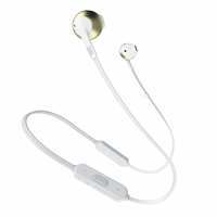 JBL Tune 205BT Wireless Earbud Headphones with Mic (Gold)