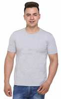SHAUN Men's Solid T-Shirt grey1 colour  all sizes @Rs 119