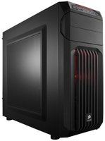 Corsair Carbide Series CC-9011050-WW Mid-Tower Steel Gaming Case with Red LED (Black)
