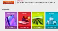 [Last Day] KEEP CLIQING SALE - Get 10% Instant Discount Using ICICI Credit Or Credit Card EMI
