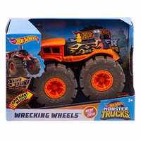  Hot Wheels Monster Trucks 1: 43 Wrecking Wheels Assortment - Color and Design May Vary 