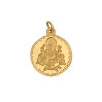 Bangalore Refinery 2 Gm Round Ganesh 24k (999) Yellow Gold Pendant With Extra 10% OFF On SBI CC