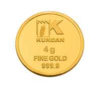 Kundan 4 gm Kalpataru Tree 24KT (999.9) Yellow Gold Coin (SBI offer working)