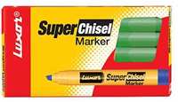 Luxor 997 Super Chisel Marker - Apple Green - Box of 10