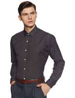 (40 Size) Amazon Brand - Symbol Men's Solid Formal Shirt