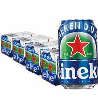 Heineken 0.0 % Non Alcoholic Lager Beer - Zero Dot Zero Can, 24 Pack, 330ml