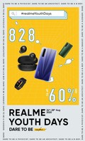 Realme Youth Day From 24-28 Aug Upto 60% Off on Products