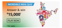 Amazon incredible India Quiz Answers And Win 10000