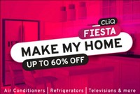 Tata Cliq: Fiesta Make My Home Sale Upto 60% Off on Electronic, appliances and many more + 15% off with icic bank Cards