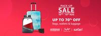 Amazon Pack-up Sale - Upto 70% off on Bags, Wallets and Luggages (16-18 Aug) 
