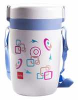 Cello Executive Insulated 4 Container Lunch Carrier, Grey (LP_EXEC4_Blue Grey_4 CTN)

