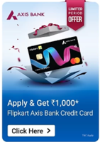 Apply For Flipkart Axis Card Get Rs.1000 Flipkart Gift Vouchers