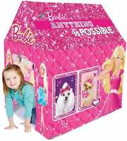Barbie Kids Play Indoor & Outdoor Tent House  (Multicolor)