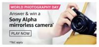 Amazon World Photography Day Quiz Answers | Win Sony Alpha Camera