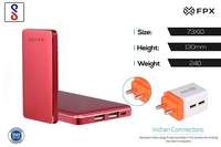 FoxProx 10000mah power bank with wall charger