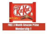 Get 3 Months Amazon Prime Membership With Kitkat Rs. 25 Pack [Till 13 September]