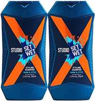 Set Wet Studio X Styling Shampoo For Men - Cooling & Style 180 ml (Pack of 2)