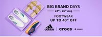 Big Brands Days Footwear Upto 60% off 24th - 26th Aug