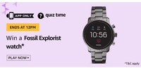 Amazon Quiz Answers for 25 August 2020 - Win Fossil watch