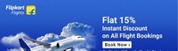 Flat 15% Off on all Flight Bookings with BOB Credit cards || 10% off with HSBC Card || 26 -30 Aug