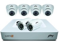 Godrej Security Solutions See Thru 720P 8 Channel 4 Dome 2 Bullet Cameras Full CCTV Camera Kit (White) Rs.10199 @ Amazon