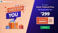 Today Only - Get Yearly Testbook Pass At Rs.299 [User Specific]