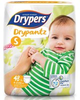Drypantz Pant Style Premium Diaper, Small Size, 40 Counts