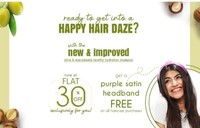 Plum Goodness Flat 30% Hair Care Range + Free purple Satin Band 