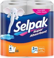 
Selpak Kitchen Towel Paper - 3Ply (4 Rolls/Pack)@4


