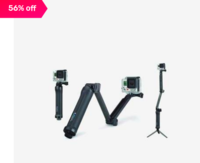 Lowest:-Go Pro 3-Way Grip Arm Tripod (AFAEM-001, Black)