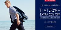NNNOW Sale - Tommy Hilfiger At Flat 50% Off + Extra 20% Off Till 13 Sep