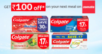 Win assured Zomato Vouchers Buy any Colgate Toothpaste or Tootbrush