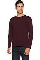 Symbol Men's Solid Regular Fit Full Sleeve Cotton T-Shirt Starts 171 + Extra Coupon OFF