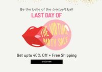 Last Day - Zivame Virtual Party Sale- Bras Under Rs.799 Upto 40% off + Additional Rs.250 Off for New Users 