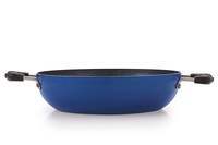 Tosaa 3mm Granite Coating Non-Stick Kadhai, 24cm, Blue