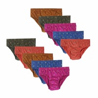 ROCKWREN Womens Ladies Innerwear Panties Pure Cotton Underwear Briefs Combo Pack of 10 (Multicolor)