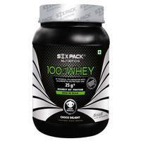 Six Pack Nutrition 100% Whey Protein Powder - 1 kg/ 2.2lbs (Choco Delight)