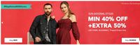 Koovs: Min 40% Off + Extra 50% Off On Men's And Women's Apparel