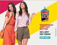 Few Hours Left - Pantaloons Mid-Week Magic Sale Flat 60% off + 10% off on Rs.2000