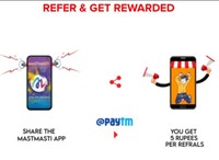 Mast-Masti Refer and Earn 5rs per Referral