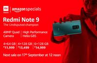 Redmi Note 9 Sale Live at 12 PM starting Rs 11,999