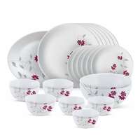 Larah by Borosil 27 Pieces Opalware Dinner Set at Rs.1691